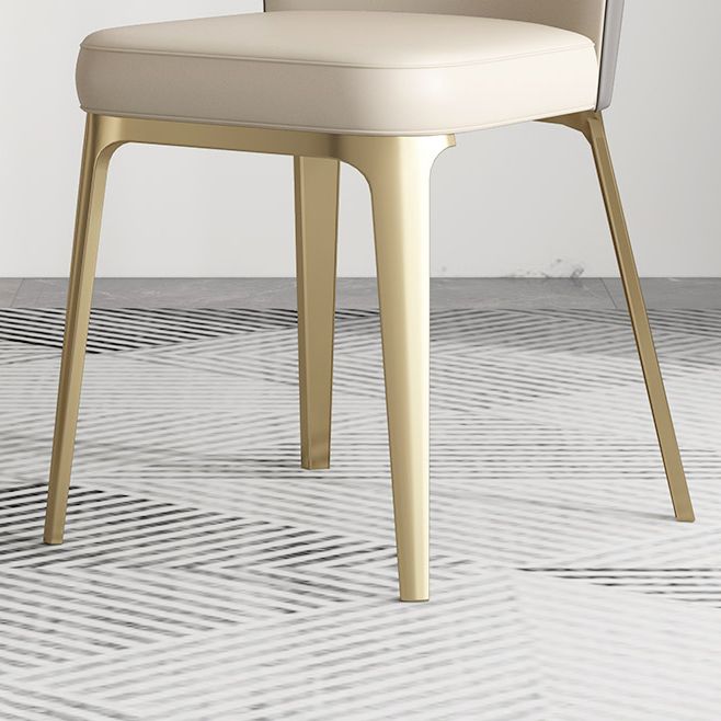 Glam Style Kitchen Dining Chair Metal Dining Armless Side Chair Clearhalo ' kitchen&dining_furn' 'Dining Chairs' 'Dining Tables & Seating' 'dining_chair' 'furn' 'furn_dining_chair' 'Furniture' 'furniture_dining_chair' 'Kitchen & Dining Furniture' 'kitchen' 1200x1200_a71c5261-3e01-4d4b-a628-77060573cbbd