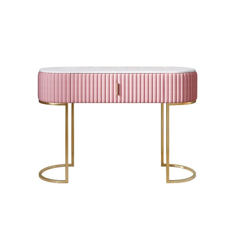 Glam Marble Top Vanity Table 30.15" H Makeup Dressing Table Set Clearhalo 'Bedroom Furniture' 'furn' 'furn_makeup_vanities' 'Furniture' 'Makeup Vanities' 'makeup_vanities' 1200x1200_a71ef752-72fd-4349-981c-804803fa33f0