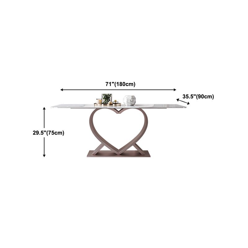 デザイナースタイルの焼結石トップダイニングセット長方形1/4/6/7ピースダイニングテーブルセット