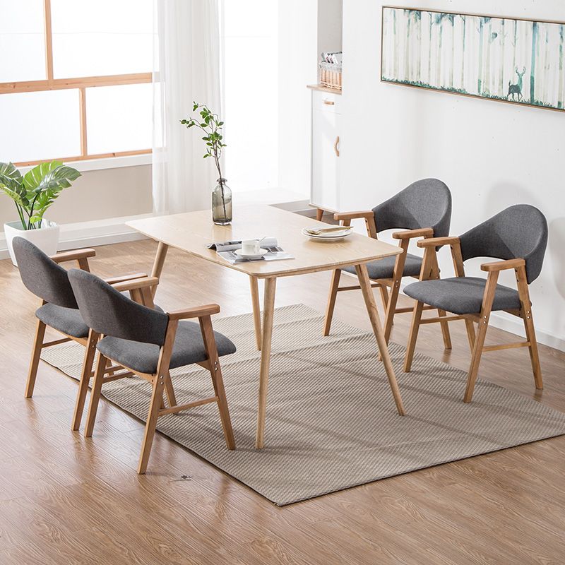 Wood Modern Style Indoor Chair of 20'' Wide Open Back Dining Side Chairs Clearhalo ' kitchen&dining_furn' 'Dining Chairs' 'Dining Tables & Seating' 'dining_chair' 'furn' 'furn_dining_chair' 'Furniture' 'furniture_dining_chair' 'Kitchen & Dining Furniture' 'kitchen' 1200x1200_a7212485-7f4e-4904-92ac-f87a89e5e2bf