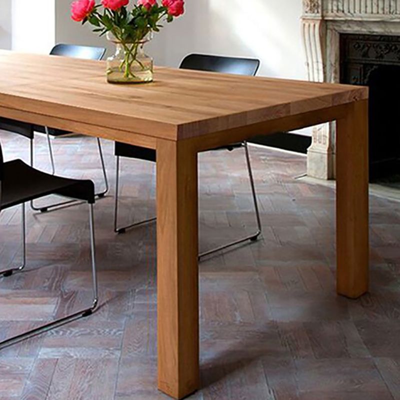 Modern Solid Wood Dining Table Rectangle Wooden Table with 4 Legs for Restaurant Clearhalo 'Dining Tables & Seating' 'Dining Tables' 'dining_table' 'furn' 'furn_dining_table' 'Furniture' 'furniture_dining_table' 'Kitchen & Dining Furniture' 'kitchen' 'kitchen_dining_table' 1200x1200_a723c587-07ac-447b-a8eb-b3fee1f57df7