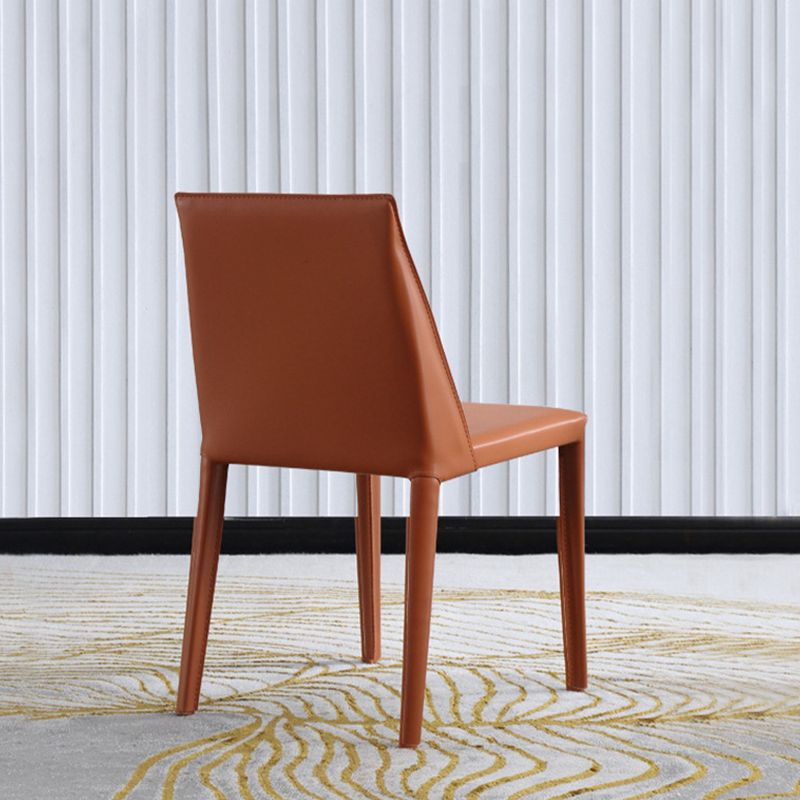 Faux Leder Küche Essstuhl zeitgenössische Küche Essarm ohne Armless Stuhl