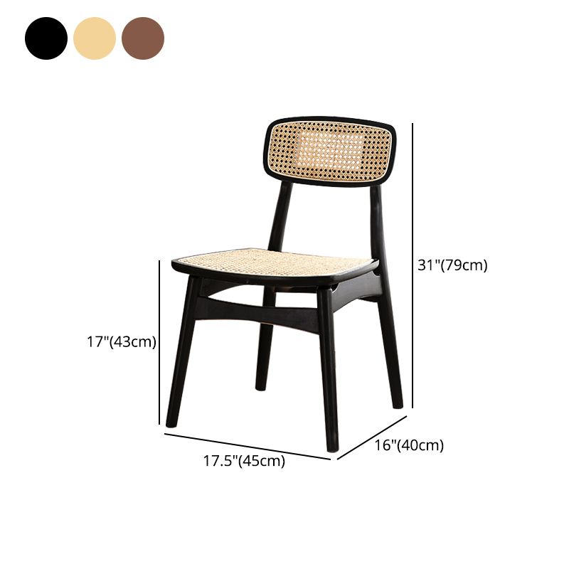 Contemporary Style Dining Chairs Armless Open Back Chairs with Wooden Legs Clearhalo ' kitchen&dining_furn' 'Dining Chairs' 'Dining Tables & Seating' 'dining_chair' 'furn' 'furn_dining_chair' 'Furniture' 'furniture_dining_chair' 'Kitchen & Dining Furniture' 'kitchen' 1200x1200_a724fdbb-54c8-4108-8b7e-6dadc63be099