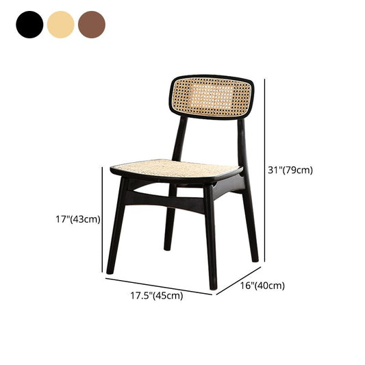 Contemporary Style Dining Chairs Armless Open Back Chairs with Wooden Legs Clearhalo ' kitchen&dining_furn' 'Dining Chairs' 'Dining Tables & Seating' 'dining_chair' 'furn' 'furn_dining_chair' 'Furniture' 'furniture_dining_chair' 'Kitchen & Dining Furniture' 'kitchen' 1200x1200_a724fdbb-54c8-4108-8b7e-6dadc63be099
