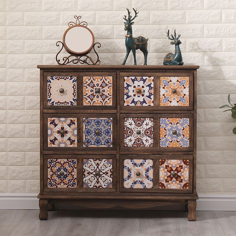 12 "W Lingerie coffre en bois vertical coffre avec tiroirs pour chambre à coucher