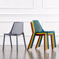 Modern Plastic Chair Slat Back Side Chair in Matte Finish for Home