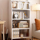 Modern Style Bookshelf Metal Closed Back Bookcase with Door for Home Office Clearhalo 'Bookcases' 'furn' 'furn_bookcases' 'Furniture' 'Office Furniture' 1200x1200_a7262a43-d2cb-4128-bcd4-ba427ff55da1
