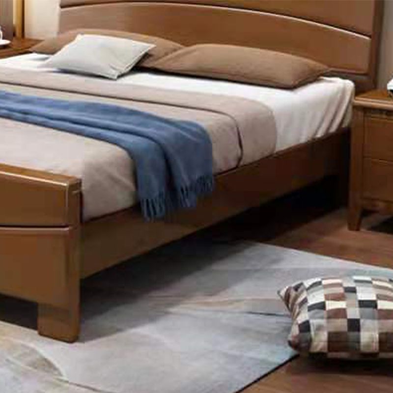 Traditional Panel Rectangular with Headboard Pine Wood Panel Bed Clearhalo 'Bedroom Furniture' 'Beds' 'furn' 'furn_beds' 'Furniture' 1200x1200_a7265564-8cbd-4284-a774-58162ef4dce2