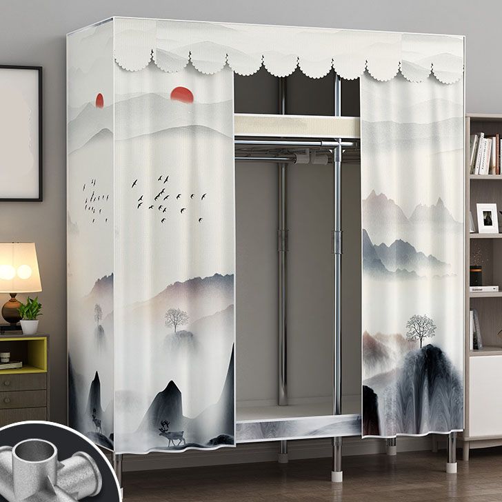 Armadio di guardaroba in acciaio in stile contemporaneo per la casa