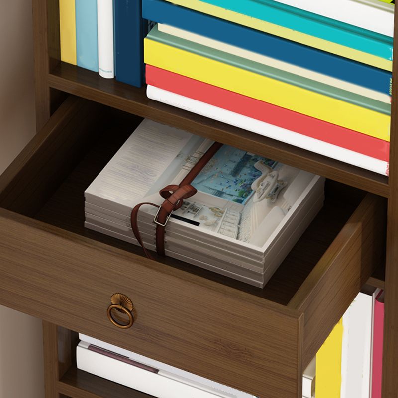 Modern Wooden Accent Chest Living Room Chest with Shelves in Dark Brone Clearhalo 'Cabinets & Chests' 'cabinets_chests' 'furn' 'furn_cabinets_chests' 'Furniture' 'Living Room Furniture' 1200x1200_a72822b0-bba5-4073-91b9-fda67cc5cd97