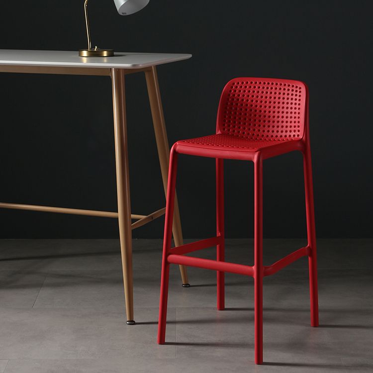 Nordic Bar-stool Plastic Counter Bar Stool for Kitchen Bar with Plastic Legs Clearhalo 'Bar Furniture' 'Bar Stools' 'bar_stools' 'furn' 'furn_bar_stools' 'Furniture' 'furniture_bar_stools' 'Kitchen & Dining Furniture' 1200x1200_a729aaf2-e700-4d82-9907-2a501ee0c051
