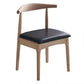 Open Back Side Chair Wood Industrial Dining Room Chair for Kitchen