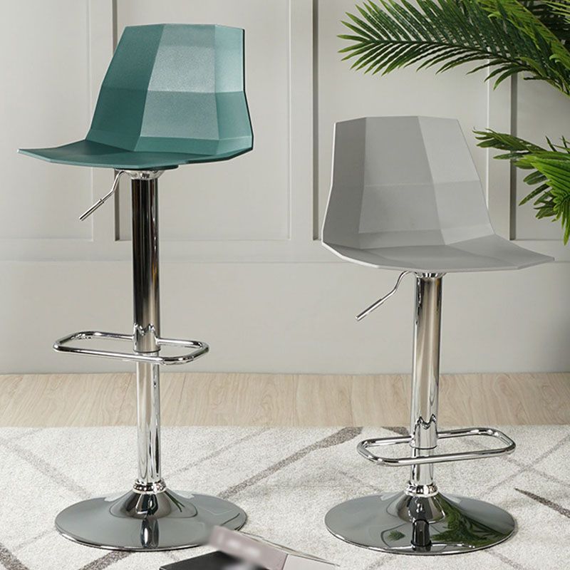 Contemporary Swivel Adjustable Height Stool Matte Finish Plastic Home Barstool Clearhalo 'Bar Furniture' 'Bar Stools' 'bar_stools' 'Furniture' 'furniture_bar_stools' 'Kitchen & Dining Furniture' 1200x1200_a72ba772-1183-4129-8e54-665a3930ac11