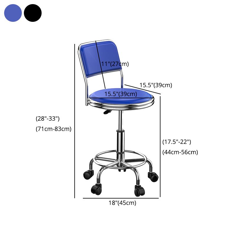 Modern Armless Liftable Counter Stool Iron Bedroom Bar Stool with Cushion and Pedal Clearhalo 'Bar Furniture' 'Bar Stools' 'bar_stools' 'furn' 'furn_bar_stools' 'furniture_bar_stools' 'Kitchen & Dining Furniture' 'kitchen&dining_furn' 'kitchen' 'kitchen_furn' Furniture' 1200x1200_a72d6025-9c2e-4c3e-a0c6-fdb59caabf26