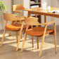Contemporary Leather Dining Room Arm Chair Wood Open Back Dining Chair Clearhalo ' kitchen&dining_furn' 'Dining Chairs' 'Dining Tables & Seating' 'dining_chair' 'furn' 'furn_dining_chair' 'Furniture' 'furniture_dining_chair' 'Kitchen & Dining Furniture' 'kitchen' 1200x1200_a72dbc55-3853-4d95-bbd6-b7d44da09c4c