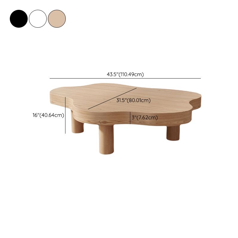 3 gambe tavoli da bunching caffè in legno massiccio geometrico o tavolino