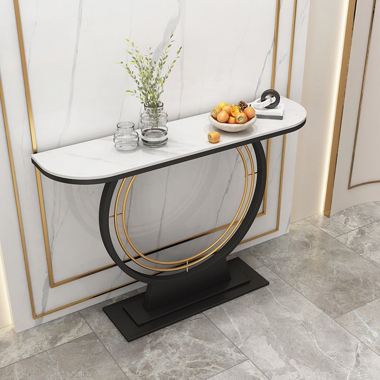 Tavolo console di console antico console a mezza luna contemporanea