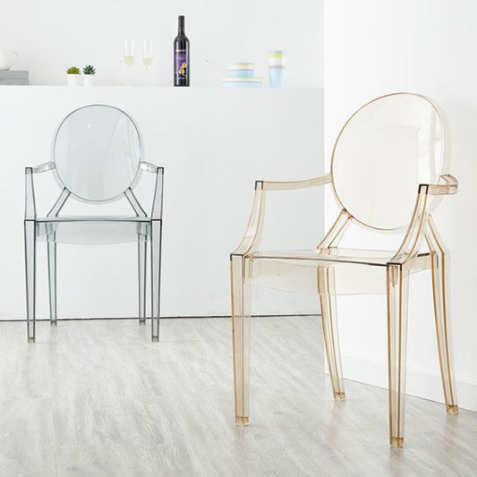 Modern Design Open Back Dining Side Chair Plastic Dining Arm Chair for Home Clearhalo ' kitchen&dining_furn' 'Dining Chairs' 'Dining Tables & Seating' 'dining_chair' 'furn' 'furn_dining_chair' 'Furniture' 'furniture_dining_chair' 'Kitchen & Dining Furniture' 'kitchen' 1200x1200_a72f3c7b-f29f-43b0-ba22-9e47917ada81