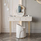 Glam Slate Top Vanity Dressing Table Solid Wood Vanity Desk with Drawers Clearhalo 'Bedroom Furniture' 'furn' 'furn_makeup_vanities' 'Furniture' 'Makeup Vanities' 'makeup_vanities' 1200x1200_a73075c2-019e-4304-a0d1-cfada73ff1ab