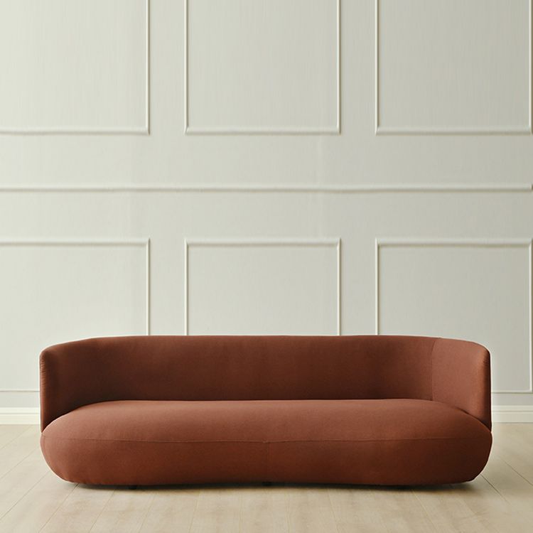 Contemporain 29.5 "H Couleur de couleur solide Linn Tuxedo bras SOFA pour le salon