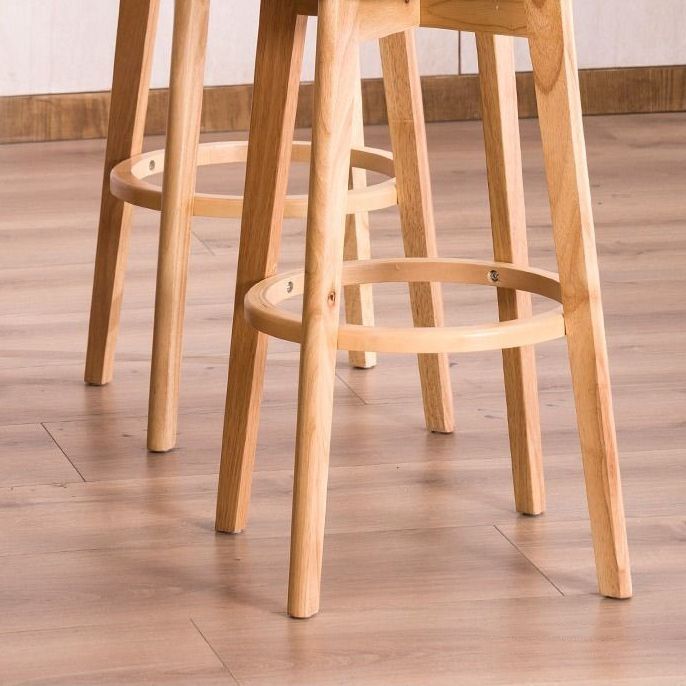 Wood Scandinavian Kitchen Dining Room Armless Stool Low Back Bar Stool Clearhalo 'Bar Furniture' 'Bar Stools' 'bar_stools' 'furn' 'furn_bar_stools' 'furniture_bar_stools' 'Kitchen & Dining Furniture' 'kitchen&dining_furn' 'kitchen' 'kitchen_furn' Furniture' 1200x1200_a732df0f-aed2-4884-a5d4-35201eb4e4a2