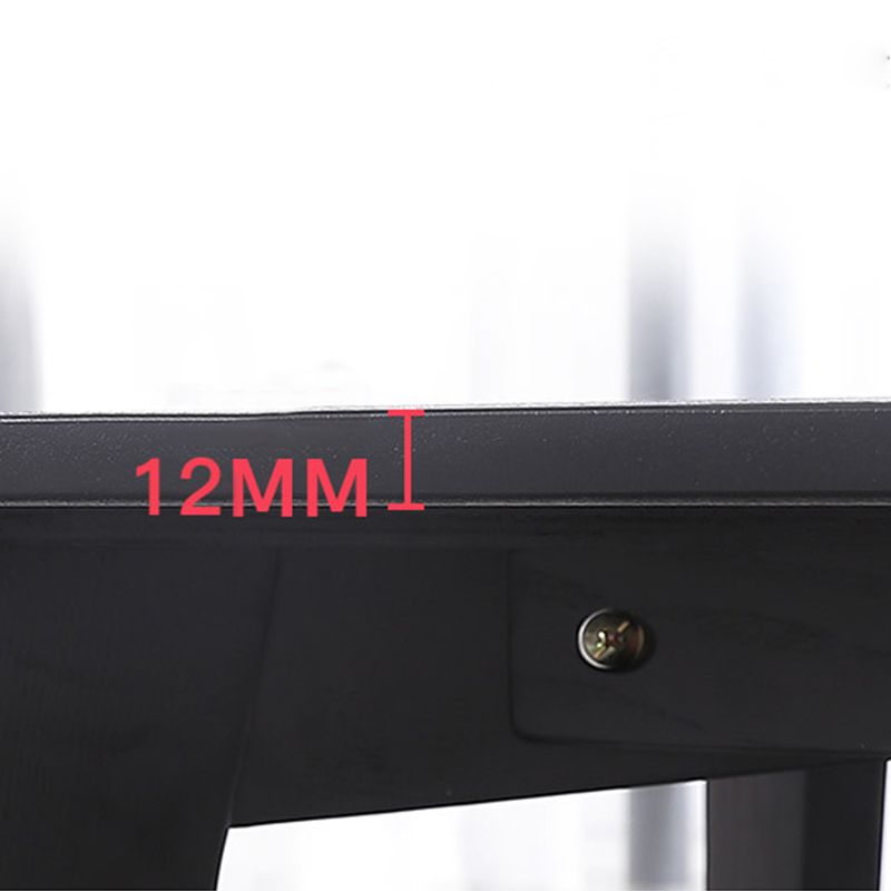 Black and Brown Dining Room Table Contemporary Dining Site Table Clearhalo 'Dining Tables & Seating' 'Dining Tables' 'dining_table' 'furn' 'furn_dining_table' 'Furniture' 'Kitchen & Dining Furniture' 1200x1200_a733f433-02fe-47b1-92b0-4c58b111e7c7