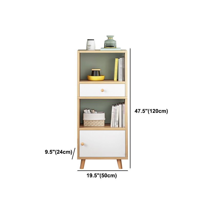 Wood Bookshelf Scandinavian Style Bookcase for Home Office and Study Room Clearhalo 'Bookcases' 'furn' 'furn_bookcases' 'Furniture' 'furniture_bookcases' 'Office Furniture' 1200x1200_a7363649-455f-452e-ae97-ec0ad3ef3fb8