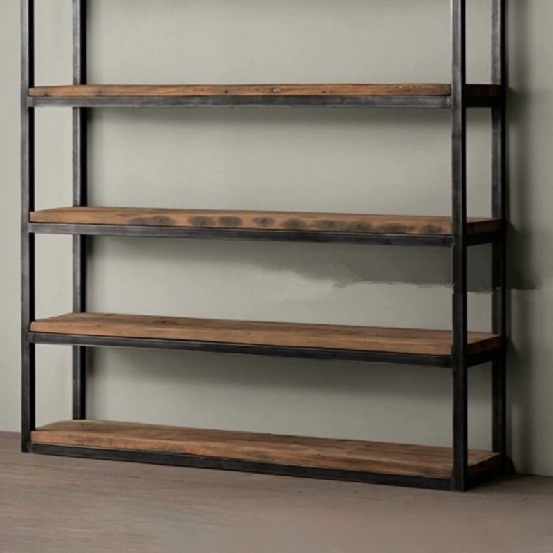 Wooden Etagere Bookcase Industrial Open Back Bookshelf with Shelves Clearhalo 'Bookcases' 'furn' 'furn_bookcases' 'Furniture' 'Office Furniture' 1200x1200_a7365c12-8788-4500-b1ff-4b2bdc9f15db
