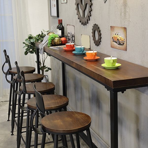 Contemporary Metal Dining Stools Armless Bar Stools with Black Base