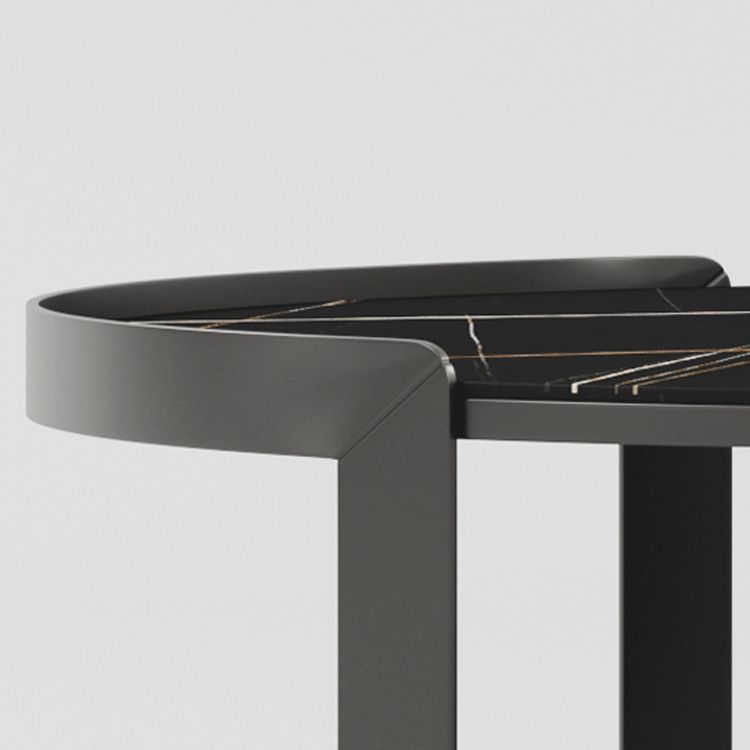 Round Stone Coffee Table Set Stainless Steel Simple Cocktail Table Clearhalo 'Coffee & Accent Tables' 'Coffee Tables' 'coffee_tables' 'furn' 'furn_coffee_tables' 'Furniture' 'Living Room Furniture' 1200x1200_a737f2b8-834d-4784-abb9-ec2a7e3ad661