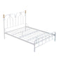 49.21" Modernism Metal Bed with Headboard Low Profile Standard Bed Clearhalo 'Bedroom Furniture' 'Beds' 'furn' 'furn_beds' 'Furniture' 1200x1200_a739780e-1842-42b0-80c3-ee57bb98c185