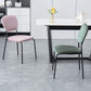 Contemporary Style Metal Dining Room Kitchen Chair Open Back Side Chairs Clearhalo ' kitchen&dining_furn' 'Dining Chairs' 'Dining Tables & Seating' 'dining_chair' 'furn' 'furn_dining_chair' 'Furniture' 'furniture_dining_chair' 'Kitchen & Dining Furniture' 'kitchen' 1200x1200_a73a6ed3-0f50-407e-be39-6465c7a5c83c