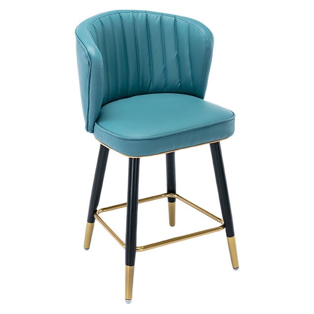 Scandinavian Footrest Checkout Counter Stool Matte Finish PU Leather Barstool Clearhalo 'Bar Furniture' 'Bar Stools' 'bar_stools' 'furn' 'furn_bar_stools' 'Furniture' 'Kitchen & Dining Furniture' 1200x1200_a73b1bd7-63dd-4c4b-84fb-ceebdaf7b84b