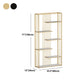 Open Vertical Etagere Bookshelf White Manufactured Wood Shelf Iron Frame Bookshelf Clearhalo 'Bookcases' 'furn' 'furn_bookcases' 'Furniture' 'furniture_bookcases' 'kitchen' 'kitchen_bookcases' 'Living Room Furniture' 'Office Furniture' 1200x1200_a73d07c1-5c40-4b0a-956d-01c2950bff7f