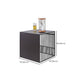 Ensemble de Table basse gigogne carrée, cadre en métal, Table de Cocktail basse avec étagère