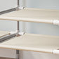 Free Standing Metal Coat Rack Contemporary Coat Hanger with Storage Shelves