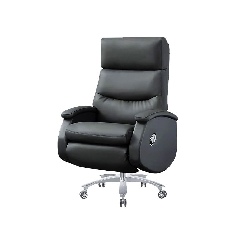 Modern Office Chair Armless Leather Adjustable Seat Height Desk Chair with Wheels Clearhalo 'furn' 'furn_office_chair' 'Furniture' 'Office Chairs' 'Office Furniture' 'office_chair' 1200x1200_a740d475-0a04-4d6f-8456-9c620f1ed26b
