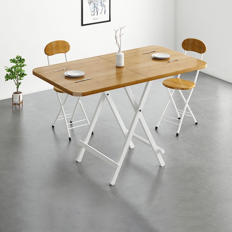 Modern Style Wooden Dining Room Set with Round Table Space-Saving Design Dining Table Furniture Clearhalo 'Dining Room Sets' 'Dining Tables & Seating' 'dining_room_set' 'furn' 'furn_dining_room_set' 'Furniture' 'furniture_dining_room_set' 'Kitchen & Dining Furniture' 'kitchen&dining_furn' 'kitchen' 1200x1200_a741dbc8-e963-48eb-aaad-f35ac1a08529