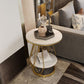 Luxurious Metal Side Table Round Frame Sofa Side Accent Table