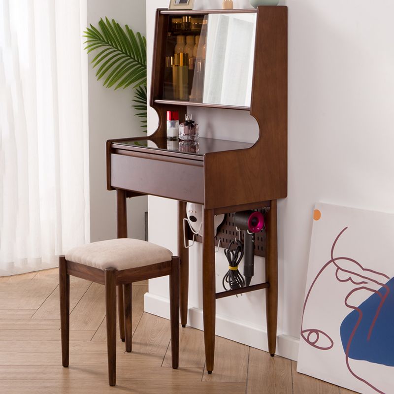 Mirrored Glass Drawers Make-up Vanity with Storage for Bedroom Clearhalo 'Bedroom Furniture' 'furn' 'furn_makeup_vanities' 'Furniture' 'Makeup Vanities' 'makeup_vanities' 1200x1200_a743ca31-86e2-45ce-b900-9d7b591669fa