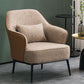 Modern Armchair Solid Color Pillow Back Basic Four Legs Chair Clearhalo 'Accent Chairs' 'accent_chairs' 'Chairs & Seating' 'furn' 'furn_accent_chairs' 'Furniture' 'Living Room Furniture' 1200x1200_a743f0f4-a080-4080-b629-bdd0adcca9d0