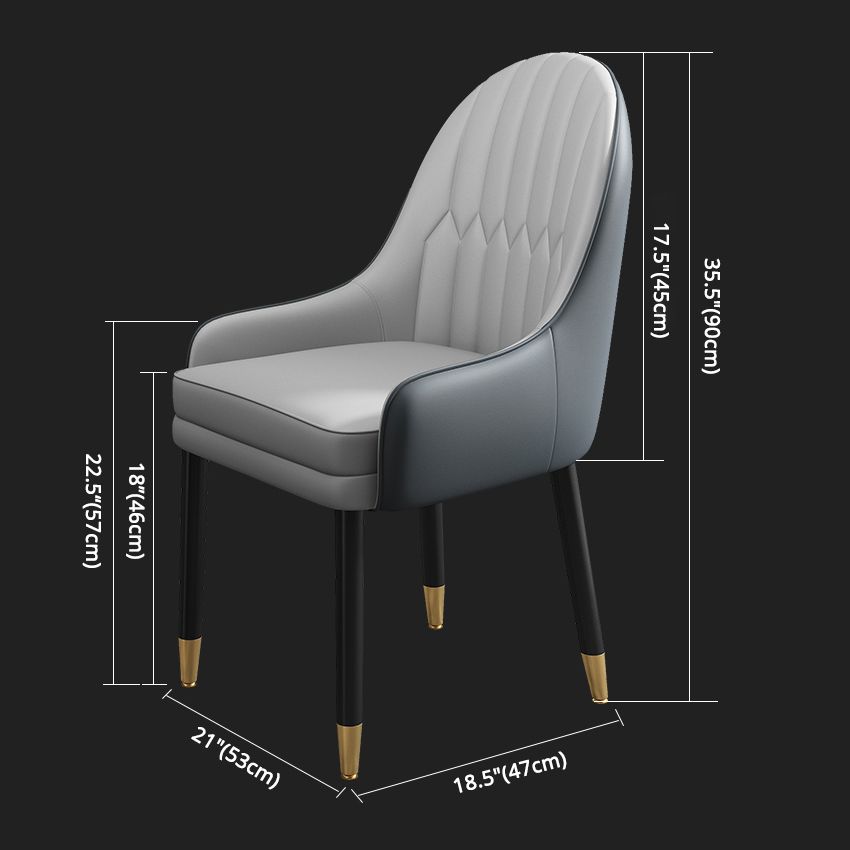 Metal Scandinavian Style Dining Chairs Dining Room Parsons Chair with Arm Clearhalo ' kitchen&dining_furn' 'Dining Chairs' 'Dining Tables & Seating' 'dining_chair' 'furn' 'furn_dining_chair' 'Furniture' 'furniture_dining_chair' 'Kitchen & Dining Furniture' 'kitchen' 1200x1200_a744919c-88d1-407b-b2a5-4b9125b64d19