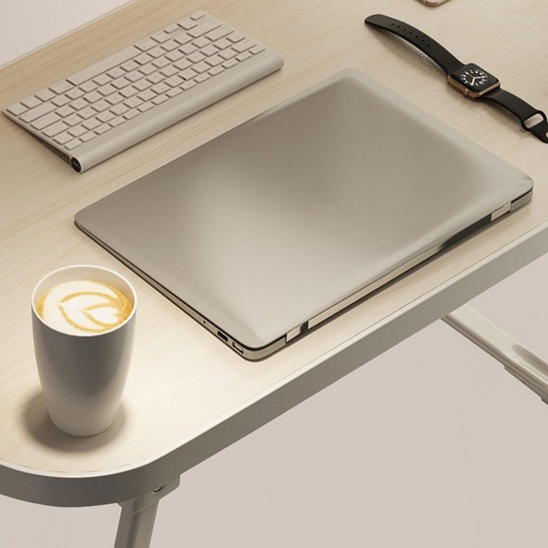 Pliage d'écriture de bureau rectangle des bureaux de tâche de tâche avec 2 lames en noir / blanc / naturel