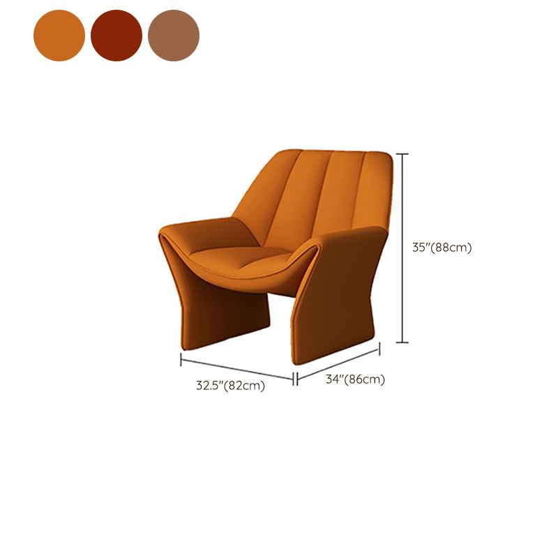 Upholstered Lounge Chair Armless Solid Color Chair with Cushion Clearhalo 'Accent Chairs' 'accent_chairs' 'Chairs & Seating' 'furn' 'furn_accent_chairs' 'Furniture' 'Living Room Furniture' 1200x1200_a7464663-588d-49a3-9c26-ddf9beeb8f78