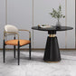 Metalen traditionele luxe ronde tafel voor eetkamer Stenen tafel met voetstuk