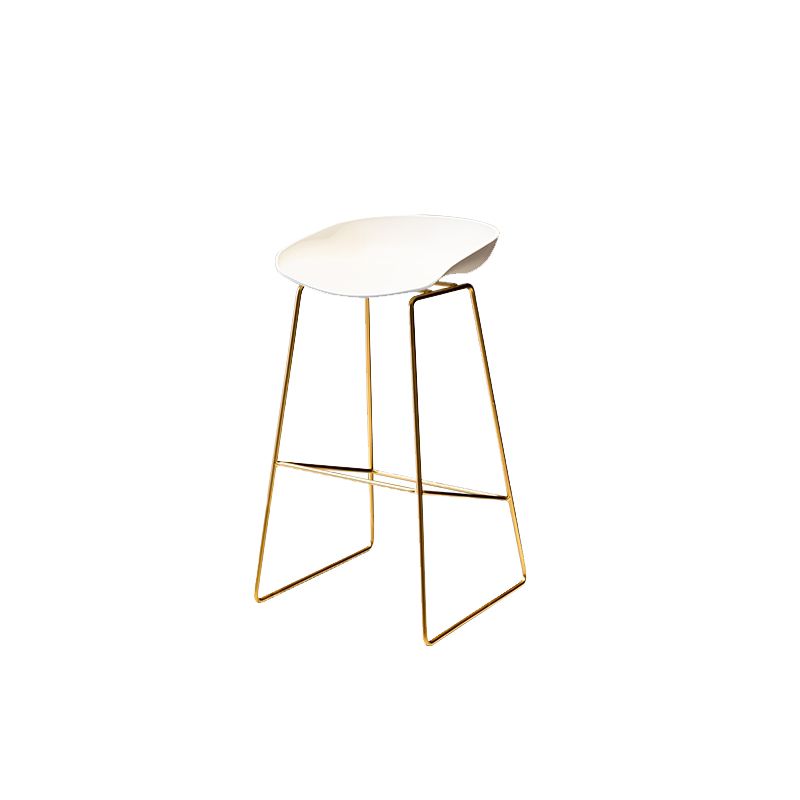 Glam Low Back Dining Stools Armless Bar Stools with Footrest Clearhalo 'Bar Furniture' 'Bar Stools' 'bar_stools' 'furn' 'furn_bar_stools' 'Furniture' 'Kitchen & Dining Furniture' 1200x1200_a748eb36-4ee9-41da-a839-e73c26415bee