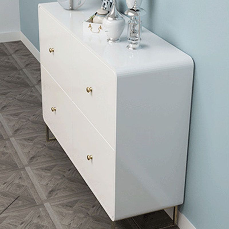 Wood 4 - Drawer Accent Chest Modern 34.6-Inch High Simple Storage Chest