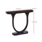 Solid Wood Half Moon Console Table 33.46" Tall 1-shelf Accent Table