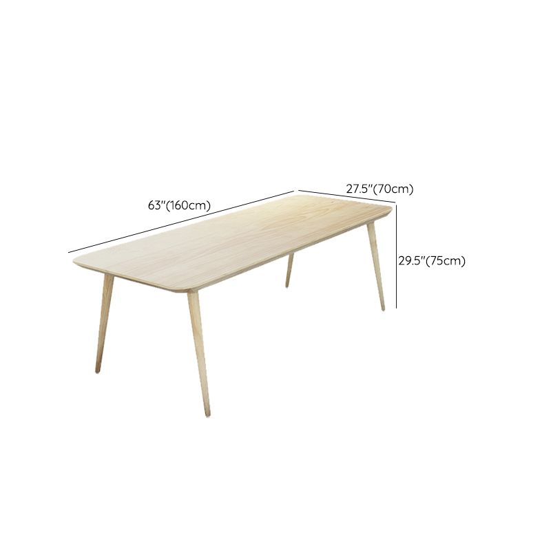 Modern Wood Office Desk Rectangular Shape Task Desk con 4 patas para el hogar