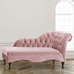 Living Room Rolled Arms Chaise Modern Style Velvet Chaise with Two Arms Clearhalo 'Chairs & Seating' 'Chaise Lounge' 'chaise_lounge' 'furn' 'furn_chaise_lounge' 'Furniture' 'Living Room Furniture' 1200x1200_a74f94ea-592d-4541-afeb-c1744ae72aa4